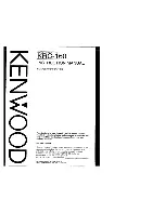 Kenwood KRC-160 Instruction Manual preview