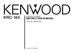 Kenwood KRC-165 Instruction Manual preview