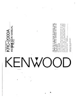 Preview for 1 page of Kenwood KRC-2000A Instruction Manual