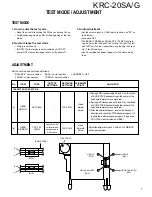 Preview for 7 page of Kenwood KRC-20SA Service Manual