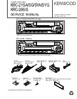 Preview for 1 page of Kenwood KRC-21SA Service Manual