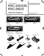 Предварительный просмотр 1 страницы Kenwood KRC-225 Service Manual