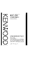 Preview for 19 page of Kenwood KRC-240 Instruction Manual