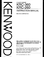 Kenwood KRC-260 Instruction Manual preview