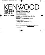 Предварительный просмотр 1 страницы Kenwood KRC-28MR Instruction Manual