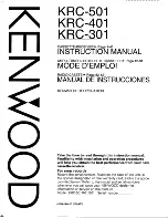 Kenwood KRC-301 Instruction Manual preview