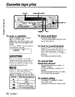 Preview for 12 page of Kenwood KRC-301 Instruction Manual