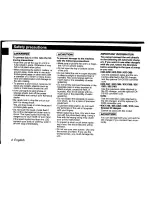 Preview for 4 page of Kenwood KRC-302 Instruction Manual