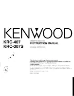 Kenwood KRC-307S Instruction Manual preview