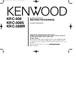 Preview for 1 page of Kenwood KRC-308S Instruction Manual