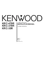 Preview for 1 page of Kenwood KRC-35R Instruction Manual