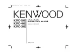 Предварительный просмотр 1 страницы Kenwood KRC-365 Instruction Manual