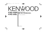 Kenwood KRC-365L Instruction Manual preview