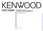 Preview for 1 page of Kenwood KRC-459R Instruction Manual