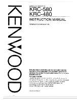 Kenwood KRC-480 Instruction Manual preview