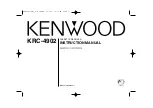 Kenwood KRC-4902 Instruction Manual предпросмотр