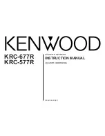 Preview for 1 page of Kenwood KRC-577R Instruction Manual