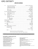 Предварительный просмотр 28 страницы Kenwood KRC-597 Service Manual