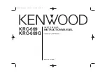 Preview for 1 page of Kenwood KRC-669 Instruction Manual