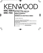 Preview for 1 page of Kenwood KRC-708 Instruction Manual