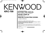 Kenwood KRC-709 Instruction Manual preview