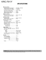 Preview for 24 page of Kenwood KRC-791/Y Service Manual