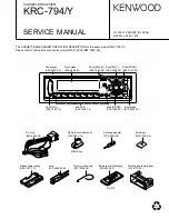 Preview for 1 page of Kenwood KRC-794/Y Service Manual