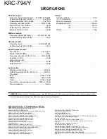 Preview for 28 page of Kenwood KRC-794/Y Service Manual