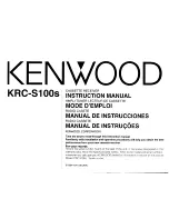 Kenwood KRC-S100s Instruction Manual preview