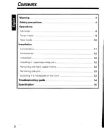 Preview for 2 page of Kenwood KRC-S15 Instruction Manual