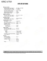 Preview for 26 page of Kenwood KRC-V791 Service Manual