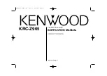 Kenwood KRC-Z965 Instruction Manual preview