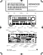 Kenwood KRF-9060 Service Manual preview