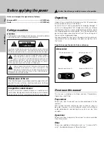 Preview for 2 page of Kenwood KRF-A4030 Instruction Manual