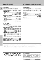 Preview for 20 page of Kenwood KRF-A4030 Instruction Manual