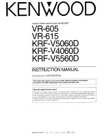 Kenwood KRF-V4060D Instruction Manual preview