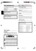 Preview for 2 page of Kenwood KRF-V4070D Instruction Manual