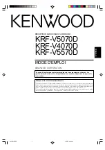 Preview for 37 page of Kenwood KRF-V4070D Instruction Manual