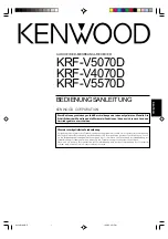 Preview for 73 page of Kenwood KRF-V4070D Instruction Manual