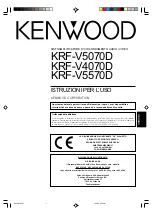 Preview for 109 page of Kenwood KRF-V4070D Instruction Manual