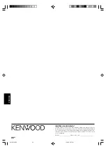 Preview for 180 page of Kenwood KRF-V4070D Instruction Manual