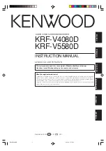 Kenwood KRF-V4080D Instruction Manual предпросмотр