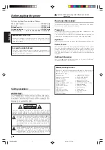 Предварительный просмотр 2 страницы Kenwood KRF-V4080D Instruction Manual