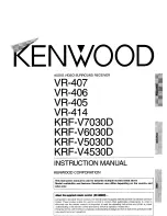 Kenwood KRF-V4530D Instruction Manual preview