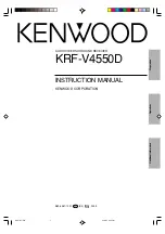 Kenwood KRF-V4550D Instruction Manual preview