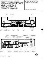 Kenwood KRF-V4550D Service Manual preview