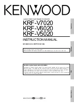 Preview for 1 page of Kenwood KRF-V5020 Instruction Manual