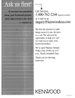 Preview for 47 page of Kenwood KRF-V5050D Instruction Manual