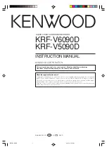 Kenwood KRF-V5090D Instruction Manual preview