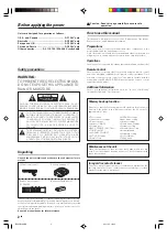 Предварительный просмотр 2 страницы Kenwood KRF-V5090D Instruction Manual